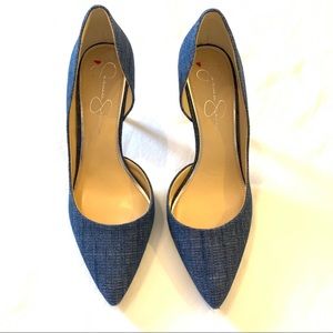 Jessica Simpson Denim Heels
